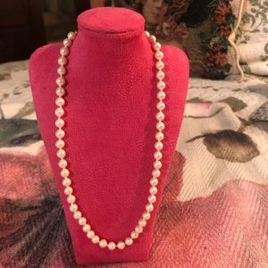 Vintage Monet Faux Pearl Necklace